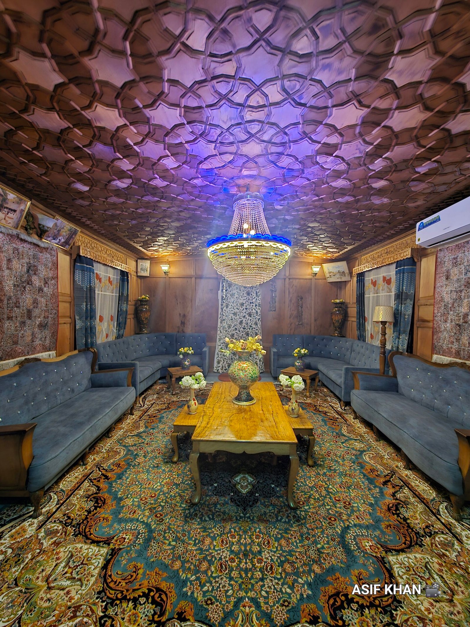 Traditional Kashmiri Houseboat Architecture